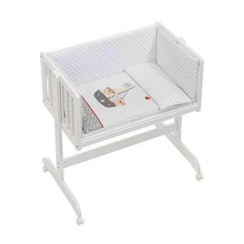 INTERBABY Minicuna Colecho con Textil Pirata de Interbaby