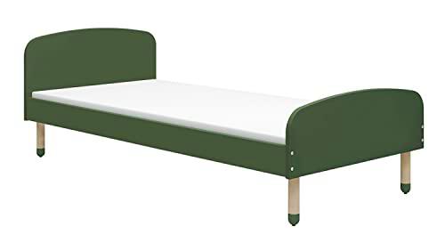 Cunas marca Flexa. Modelo Cama individual verde oscura 90 x 200 cm