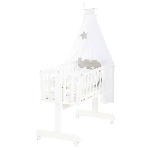 roba Cuna de Bebé "Little Stars" de Madera - 40 x 90 cm